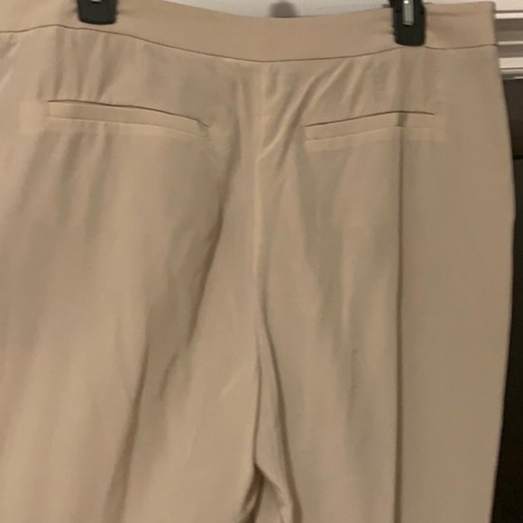 Club Monaco Pleated Pants in 100% silk light grey - sz 10 - Picture 3 of 6